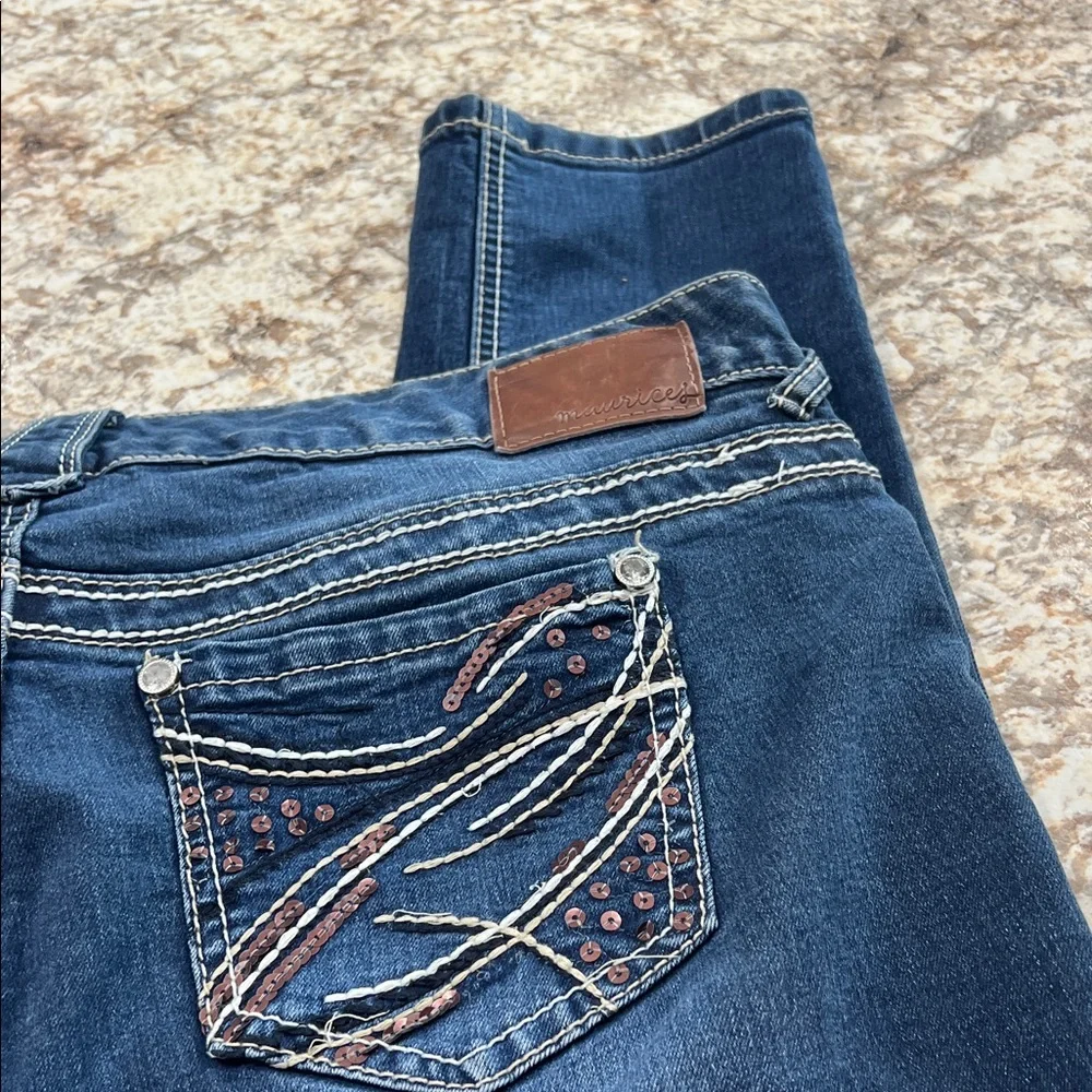 Maurices Women's Skinny Jeans in Dark Blue - Picture 8 of 8